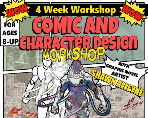 Sign up for our comic and character design workshop!