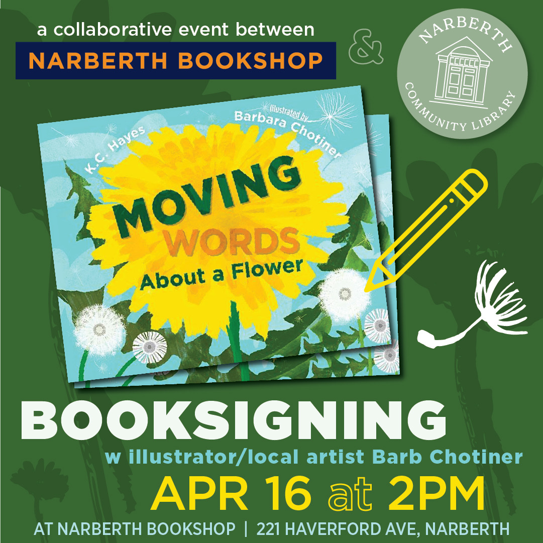 Join our friends at Narberth Bookshop for a booksigning!
