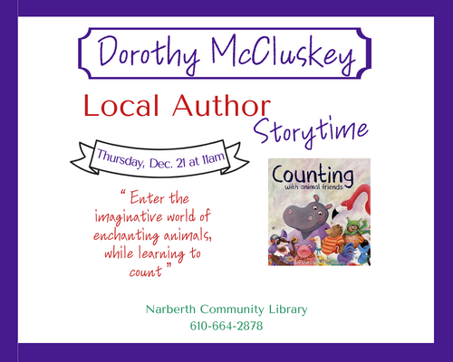 Join us for a special local author story time!