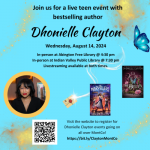 Join us for a special teen author watch party!