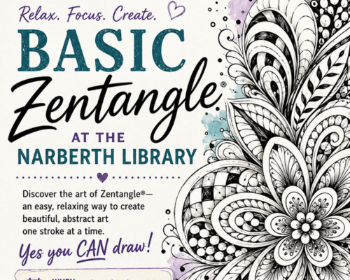 Join us for a special Zentangle craft event!